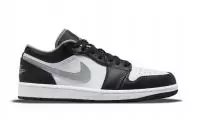 air jordan 1 low dunk black white particle grey